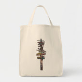 Key West Sign Post Tote Bag (Front)