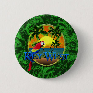 Key West Sunset 2 Inch Round Button