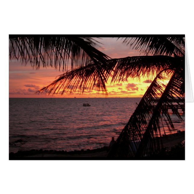 Key West Sunset (Blank) (Front Horizontal)