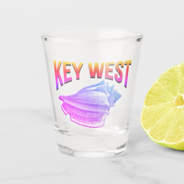 Key West Sunset Colours Shot Glass (Front)