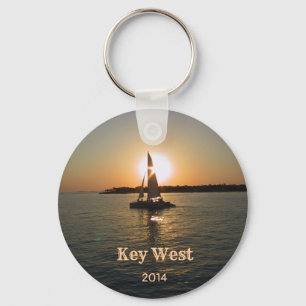 Key West Sunset Keychain (customizable) 