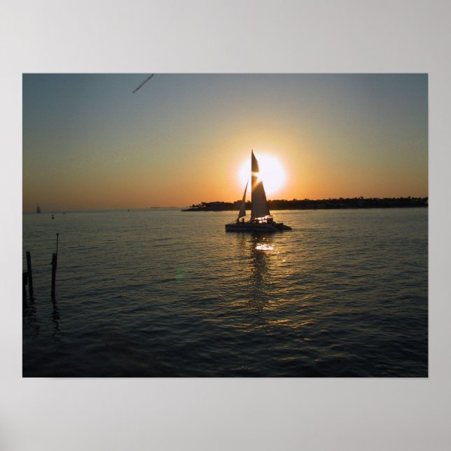 Key West Sunset Poster (Front)