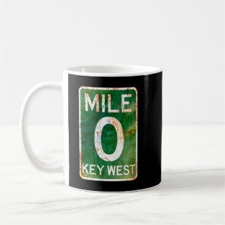 Key West T Shirt Mile 0 Florida Sign Tee Rusted Coffee Mug
