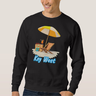 Key West Tropical Beach Get Away Florida Vacation Sweatshirt