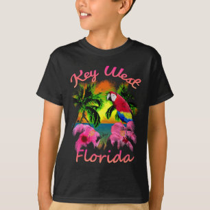 Key West Tropical Beach Sunset Men Women Kids  T-Shirt