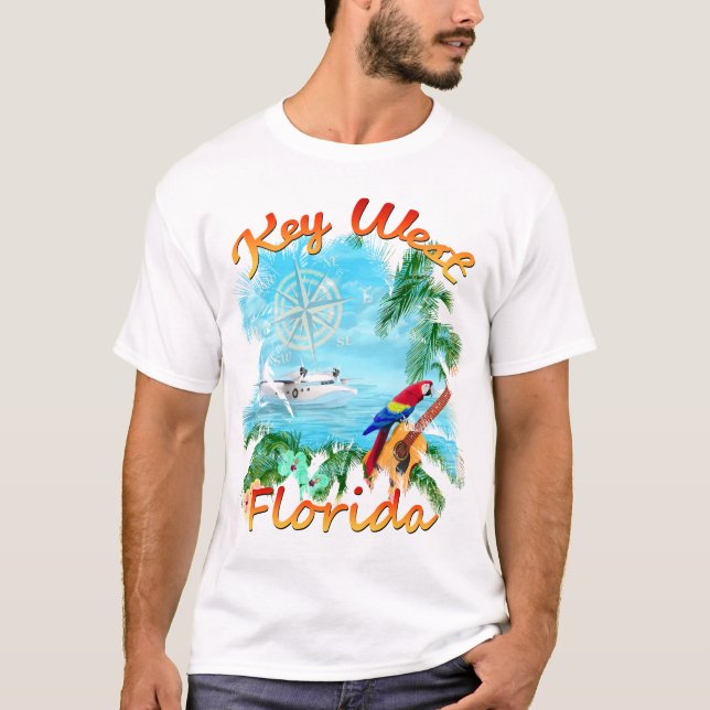 Key West Tropical Rock T-Shirt (Front)