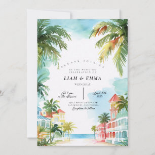 KEY WEST Wedding Destination Florida keys  Invitation