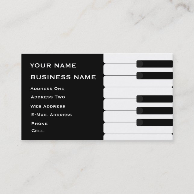 Keybaord - carte d'industrie musicale (Devant)