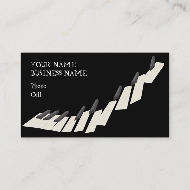 Keybaord - Music Business Card (Front)