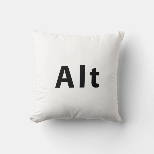 Keyboard - Alt Key Throw Pillow (Front)