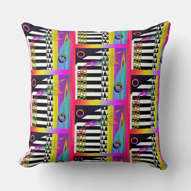 Keyboard And Symbols Decorative  Throw Pillow (Front)