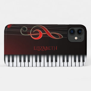 Keyboard And Treble Clef iPhone 11 Case