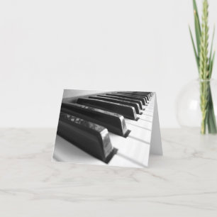 Keyboard - Black and White Card