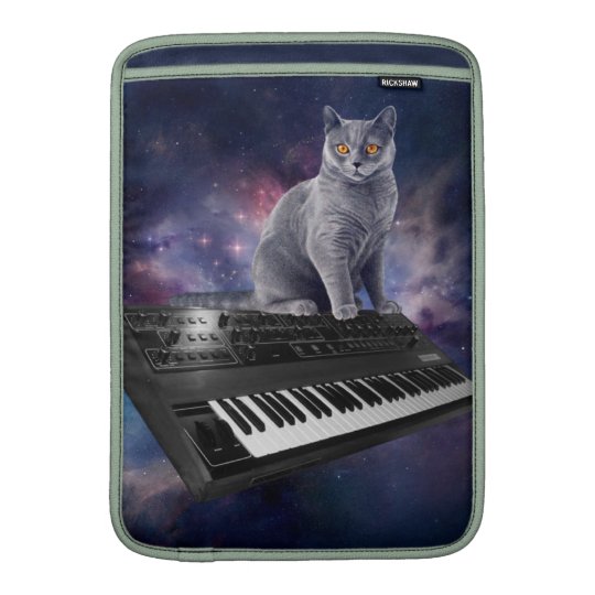 keyboard cat - cat music - space cat sleeve for MacBook air