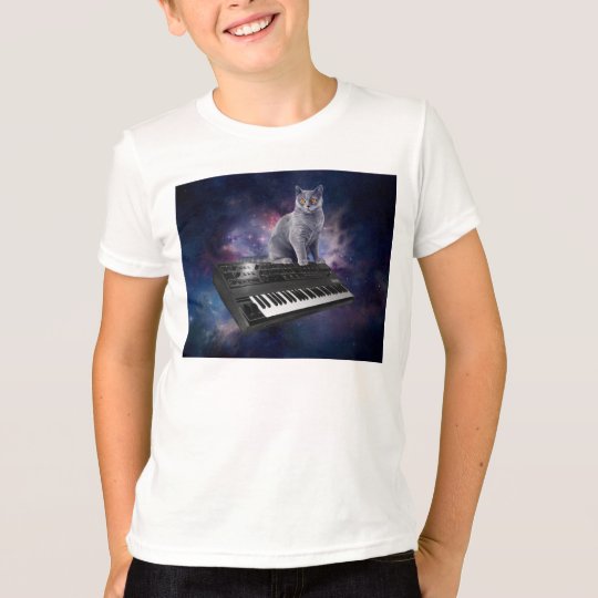 keyboard cat - cat music - space cat T-Shirt