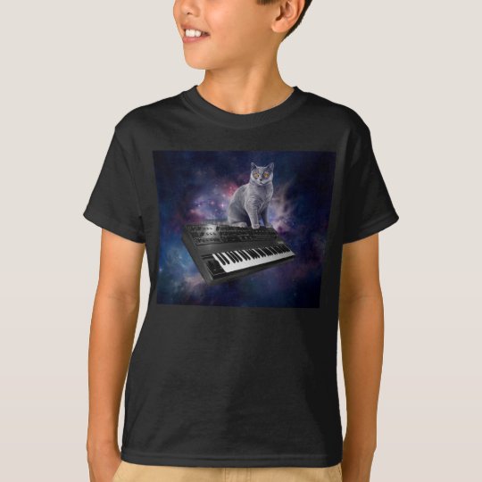 keyboard cat - cat music - space cat T-Shirt