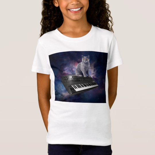 keyboard cat - cat music - space cat T-Shirt