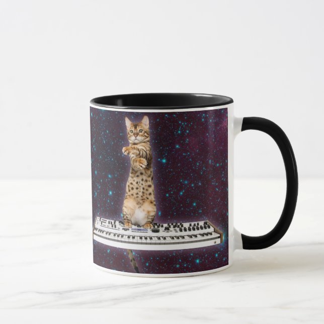 Keyboard cat strikes again mug (Right)