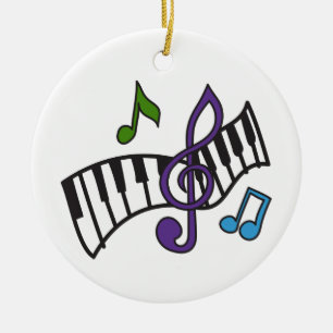 Keyboard Ceramic Ornament