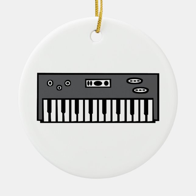 Keyboard Ceramic Ornament (Front)