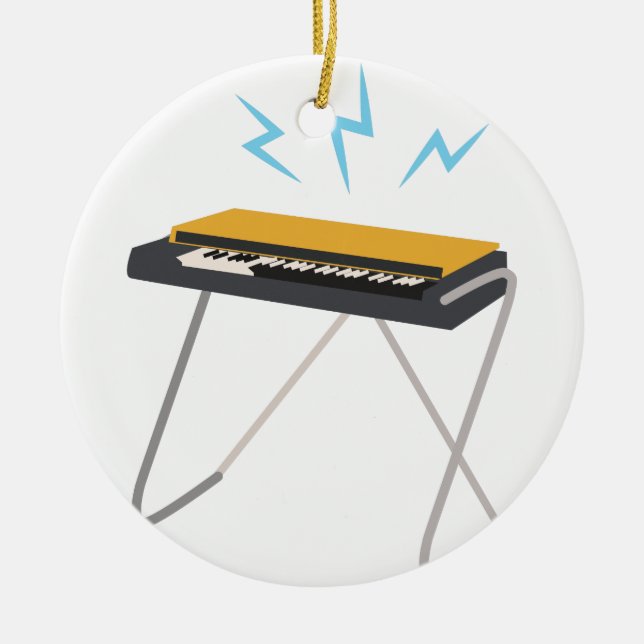 Keyboard Ceramic Ornament (Front)