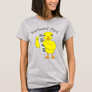 Keyboard Chick Text T-Shirt
