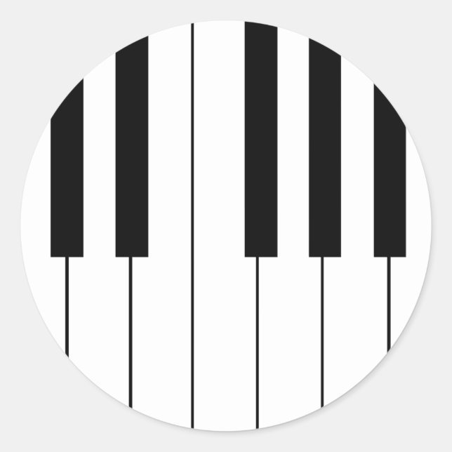 Keyboard Classic Round Sticker (Front)