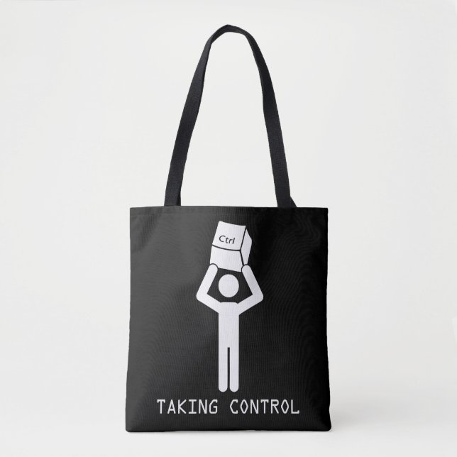 Keyboard Control Programmer Computer Science Nerd Tote Bag (Front)