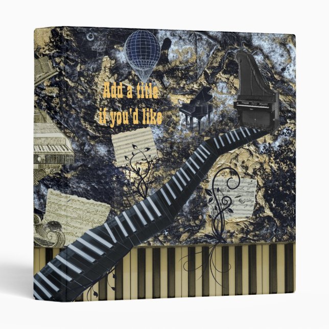 Keyboard Landscape Binder (Front/Spine)