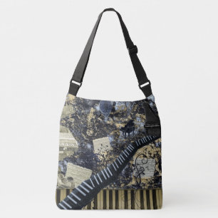 Keyboard Landscape Fantasy Scene Crossbody Bag