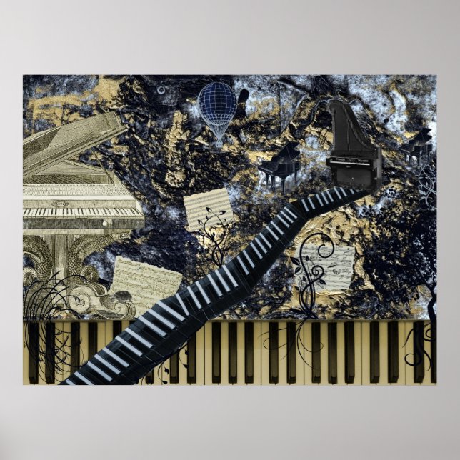 Keyboard Landscape Poster (Front)