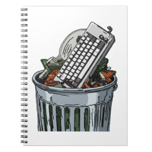 Keyboard on trashcan notebook
