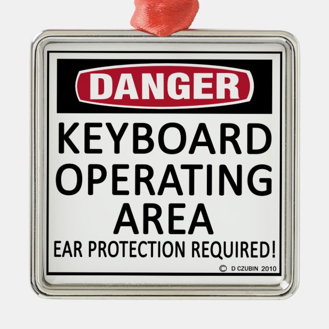 Keyboard Operating Area Metal Ornament (Front)