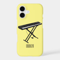 Keyboard piano cartoon illustration