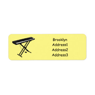 Keyboard piano cartoon illustration