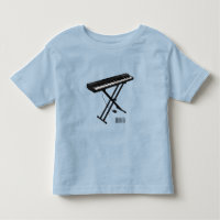 Keyboard piano cartoon illustration