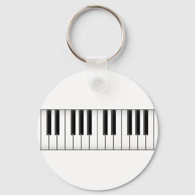 Keyboard / Piano Keys: Keychain (Front)