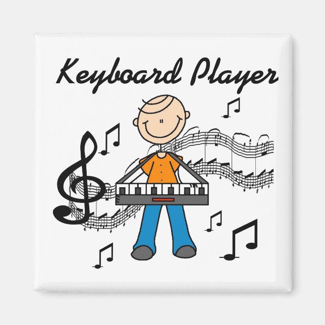 Keyboard Player Magnet (Front)