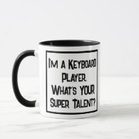 Keyboard Player Super Talent. Two Tone Coffee Mug