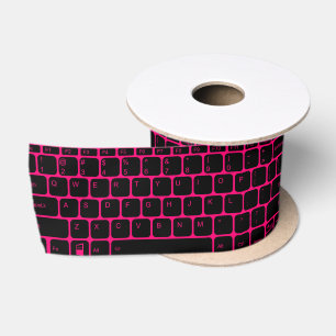 Keyboard Ribbon Satin Ribbon