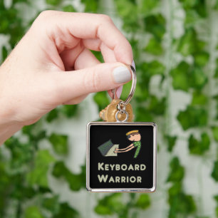 Keyboard Warrior Keychain