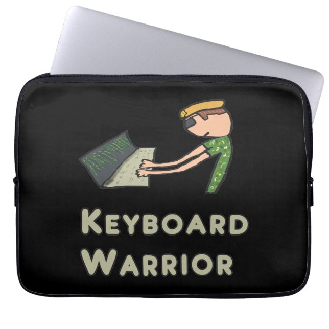 Keyboard Warrior Laptop Sleeve (Front)