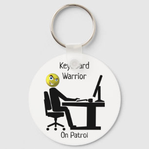 Keyboard Warrior On Patrol Keychain
