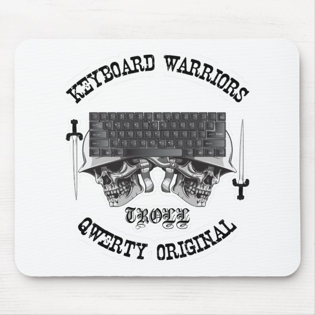 Keyboard Warriors – TROLL Mouse Pad (Front)