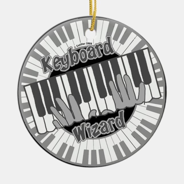 Keyboard Wizard  ornament (Front)