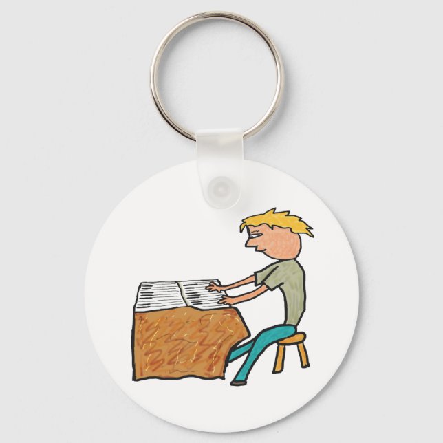 Keyboardist Keychain (Front)
