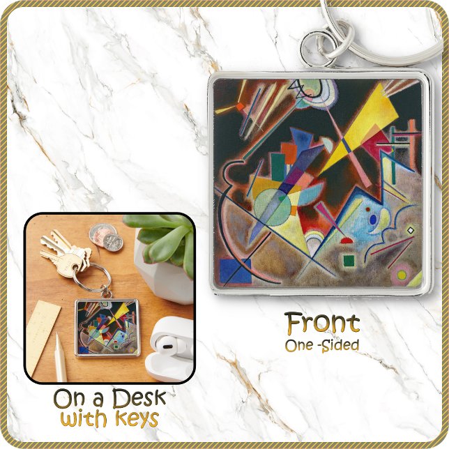 KEYCHAIN - Abstract Art "Tiefes Braun" - Kandinsky (Creator Uploaded)