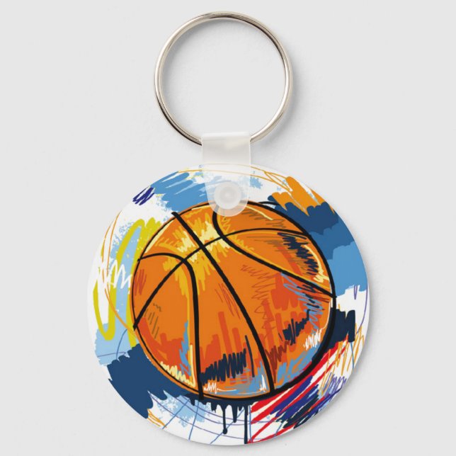 Keychain-Basketball Keychain (Front)