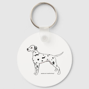 Keychain -- Black Dalmatian