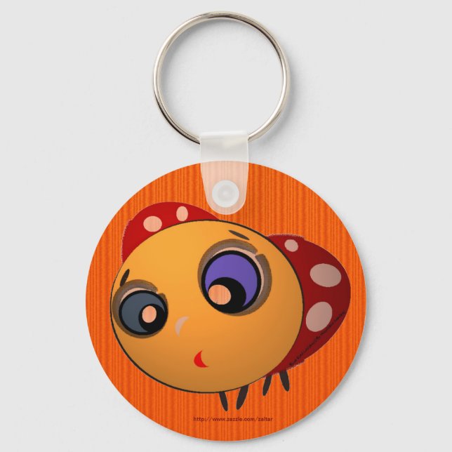 Keychain_Blue-eyed ladybug_Key_Chain_Zaltar Keychain (Front)